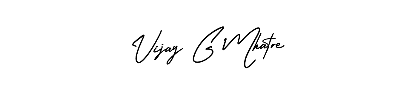 Design your own signature with our free online signature maker. With this signature software, you can create a handwritten (AmerikaSignatureDemo-Regular) signature for name Vijay G Mhatre. Vijay G Mhatre signature style 3 images and pictures png