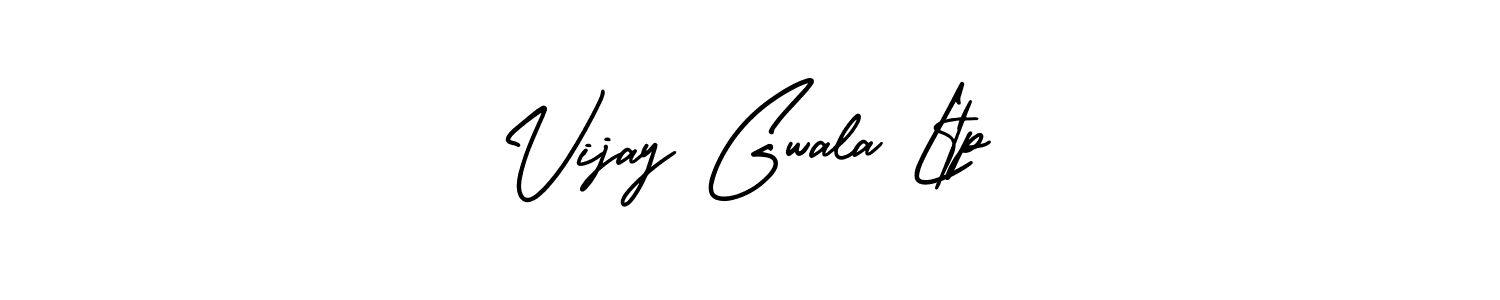 Make a beautiful signature design for name Vijay Gwala Ltp. With this signature (AmerikaSignatureDemo-Regular) style, you can create a handwritten signature for free. Vijay Gwala Ltp signature style 3 images and pictures png