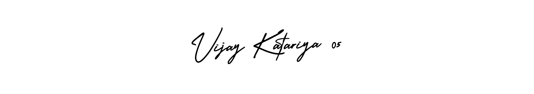 Make a beautiful signature design for name Vijay Katariya 05. With this signature (AmerikaSignatureDemo-Regular) style, you can create a handwritten signature for free. Vijay Katariya 05 signature style 3 images and pictures png