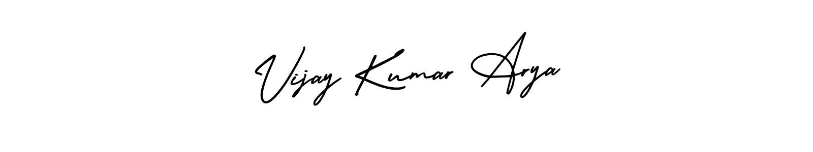 Create a beautiful signature design for name Vijay Kumar Arya. With this signature (AmerikaSignatureDemo-Regular) fonts, you can make a handwritten signature for free. Vijay Kumar Arya signature style 3 images and pictures png