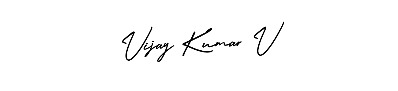 Also You can easily find your signature by using the search form. We will create Vijay Kumar V name handwritten signature images for you free of cost using AmerikaSignatureDemo-Regular sign style. Vijay Kumar V signature style 3 images and pictures png