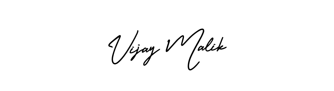 Make a beautiful signature design for name Vijay Malik. With this signature (AmerikaSignatureDemo-Regular) style, you can create a handwritten signature for free. Vijay Malik signature style 3 images and pictures png