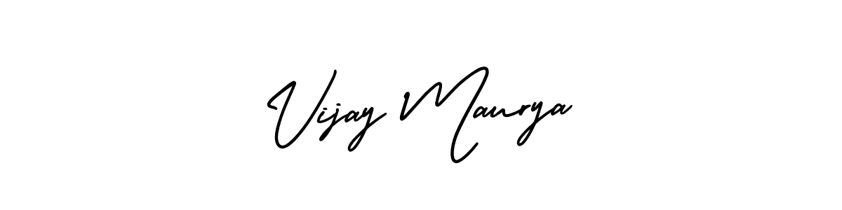 The best way (AmerikaSignatureDemo-Regular) to make a short signature is to pick only two or three words in your name. The name Vijay Maurya include a total of six letters. For converting this name. Vijay Maurya signature style 3 images and pictures png