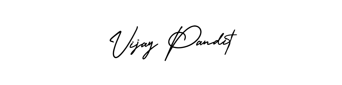 AmerikaSignatureDemo-Regular is a professional signature style that is perfect for those who want to add a touch of class to their signature. It is also a great choice for those who want to make their signature more unique. Get Vijay Pandit name to fancy signature for free. Vijay Pandit signature style 3 images and pictures png