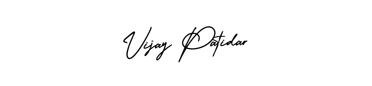 How to Draw Vijay Patidar signature style? AmerikaSignatureDemo-Regular is a latest design signature styles for name Vijay Patidar. Vijay Patidar signature style 3 images and pictures png