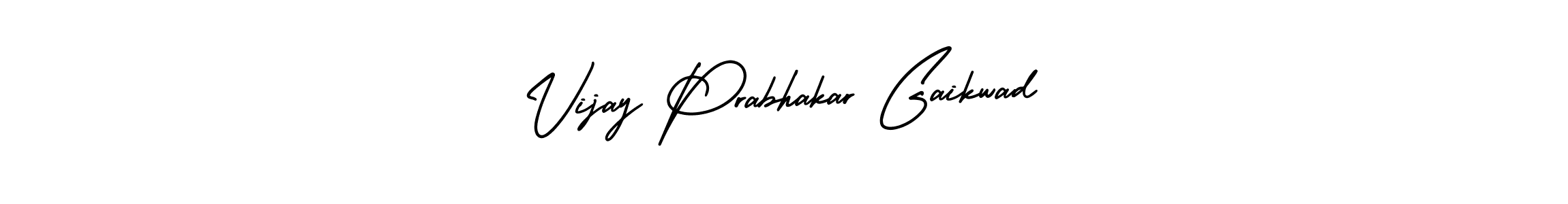 The best way (AmerikaSignatureDemo-Regular) to make a short signature is to pick only two or three words in your name. The name Vijay Prabhakar Gaikwad include a total of six letters. For converting this name. Vijay Prabhakar Gaikwad signature style 3 images and pictures png