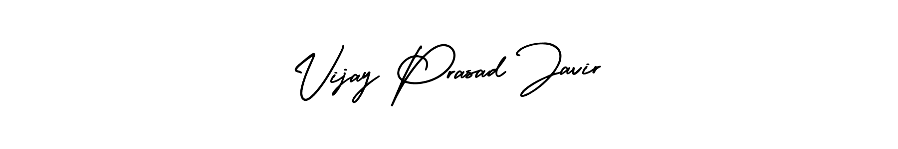 This is the best signature style for the Vijay Prasad Javir name. Also you like these signature font (AmerikaSignatureDemo-Regular). Mix name signature. Vijay Prasad Javir signature style 3 images and pictures png