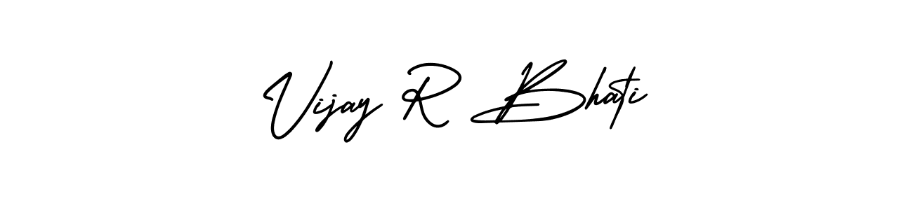 Use a signature maker to create a handwritten signature online. With this signature software, you can design (AmerikaSignatureDemo-Regular) your own signature for name Vijay R Bhati. Vijay R Bhati signature style 3 images and pictures png