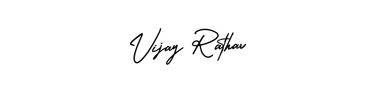 It looks lik you need a new signature style for name Vijay Rathav. Design unique handwritten (AmerikaSignatureDemo-Regular) signature with our free signature maker in just a few clicks. Vijay Rathav signature style 3 images and pictures png