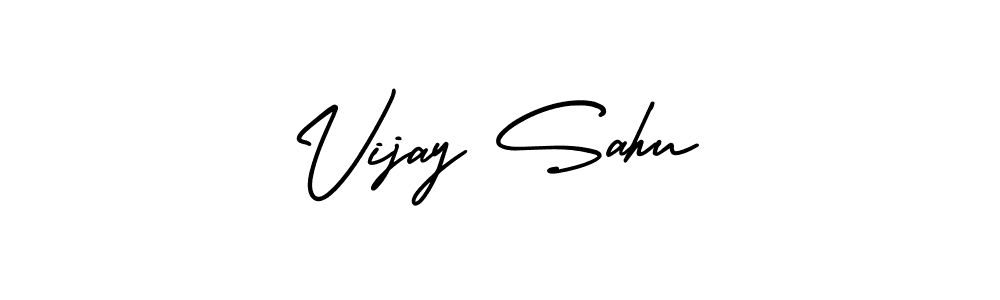 Use a signature maker to create a handwritten signature online. With this signature software, you can design (AmerikaSignatureDemo-Regular) your own signature for name Vijay Sahu. Vijay Sahu signature style 3 images and pictures png