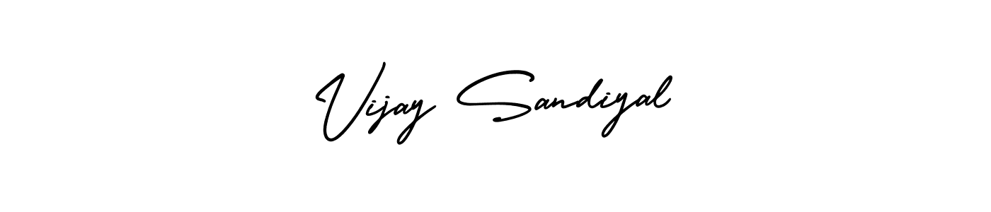 Create a beautiful signature design for name Vijay Sandiyal. With this signature (AmerikaSignatureDemo-Regular) fonts, you can make a handwritten signature for free. Vijay Sandiyal signature style 3 images and pictures png