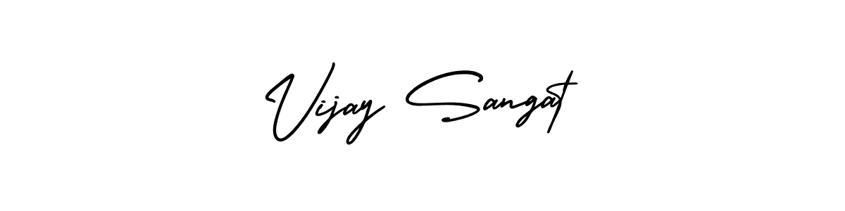 Create a beautiful signature design for name Vijay Sangat. With this signature (AmerikaSignatureDemo-Regular) fonts, you can make a handwritten signature for free. Vijay Sangat signature style 3 images and pictures png