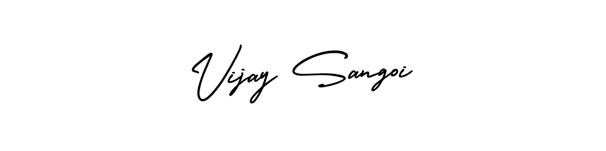 Create a beautiful signature design for name Vijay Sangoi. With this signature (AmerikaSignatureDemo-Regular) fonts, you can make a handwritten signature for free. Vijay Sangoi signature style 3 images and pictures png