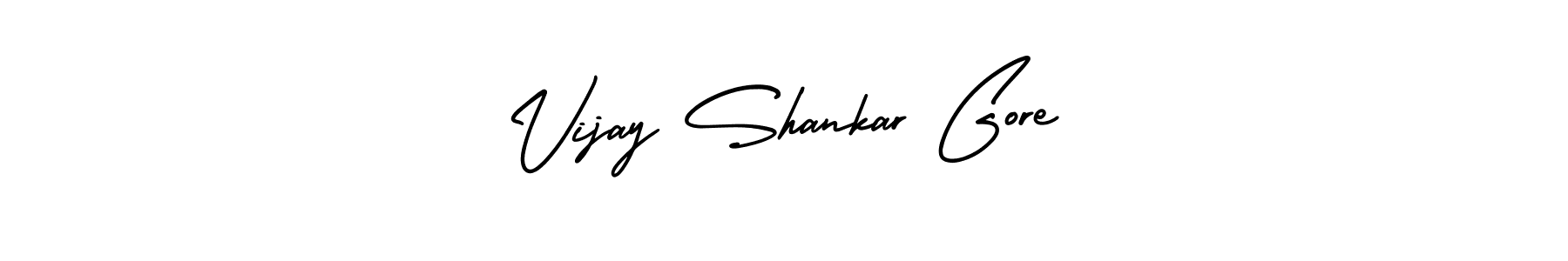 This is the best signature style for the Vijay Shankar Gore name. Also you like these signature font (AmerikaSignatureDemo-Regular). Mix name signature. Vijay Shankar Gore signature style 3 images and pictures png