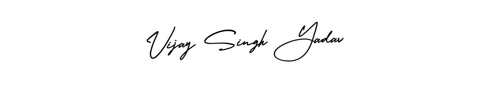 This is the best signature style for the Vijay Singh Yadav name. Also you like these signature font (AmerikaSignatureDemo-Regular). Mix name signature. Vijay Singh Yadav signature style 3 images and pictures png