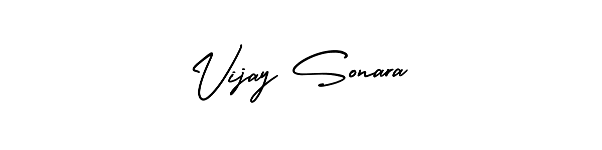 Make a beautiful signature design for name Vijay Sonara. With this signature (AmerikaSignatureDemo-Regular) style, you can create a handwritten signature for free. Vijay Sonara signature style 3 images and pictures png