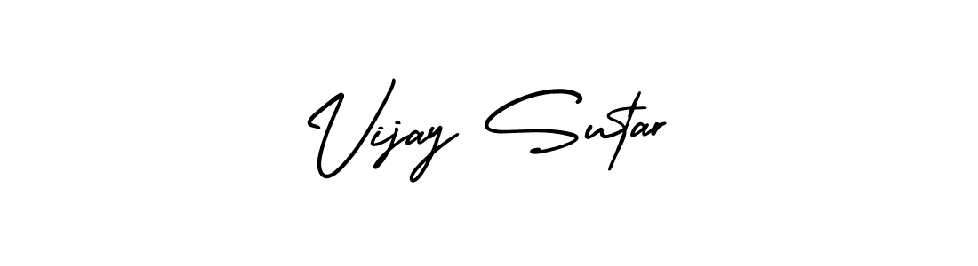 Create a beautiful signature design for name Vijay Sutar. With this signature (AmerikaSignatureDemo-Regular) fonts, you can make a handwritten signature for free. Vijay Sutar signature style 3 images and pictures png