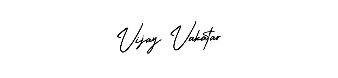 The best way (AmerikaSignatureDemo-Regular) to make a short signature is to pick only two or three words in your name. The name Vijay Vakatar include a total of six letters. For converting this name. Vijay Vakatar signature style 3 images and pictures png
