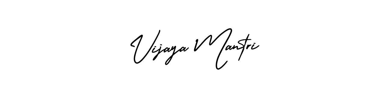 Make a beautiful signature design for name Vijaya Mantri. With this signature (AmerikaSignatureDemo-Regular) style, you can create a handwritten signature for free. Vijaya Mantri signature style 3 images and pictures png