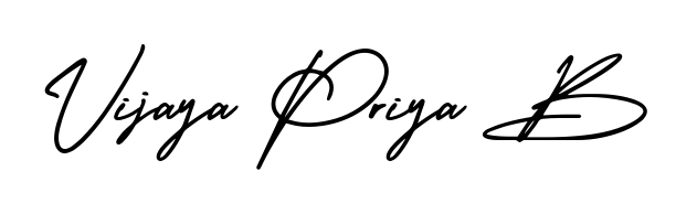 AmerikaSignatureDemo-Regular is a professional signature style that is perfect for those who want to add a touch of class to their signature. Get Vijaya Priya B name fancy signature for free. Vijaya Priya B signature style 3 images and pictures png