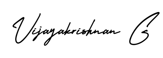 See photos of Vijayakrishnan G official signature. Check more albums & portfolios. Read reviews & check more about AmerikaSignatureDemo-Regular font. Vijayakrishnan G signature style 3 images and pictures png