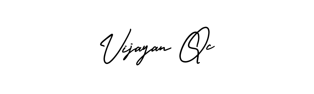 Use a signature maker to create a handwritten signature online. With this signature software, you can design (AmerikaSignatureDemo-Regular) your own signature for name Vijayan Qc. Vijayan Qc signature style 3 images and pictures png