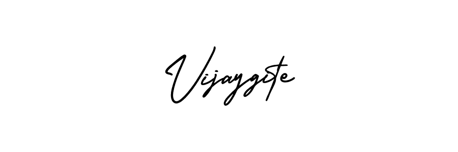 You should practise on your own different ways (AmerikaSignatureDemo-Regular) to write your name (Vijaygite) in signature. don't let someone else do it for you. Vijaygite signature style 3 images and pictures png