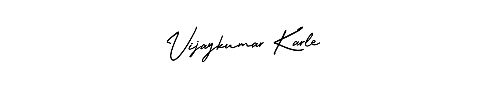 Make a beautiful signature design for name Vijaykumar Karle. Use this online signature maker to create a handwritten signature for free. Vijaykumar Karle signature style 3 images and pictures png