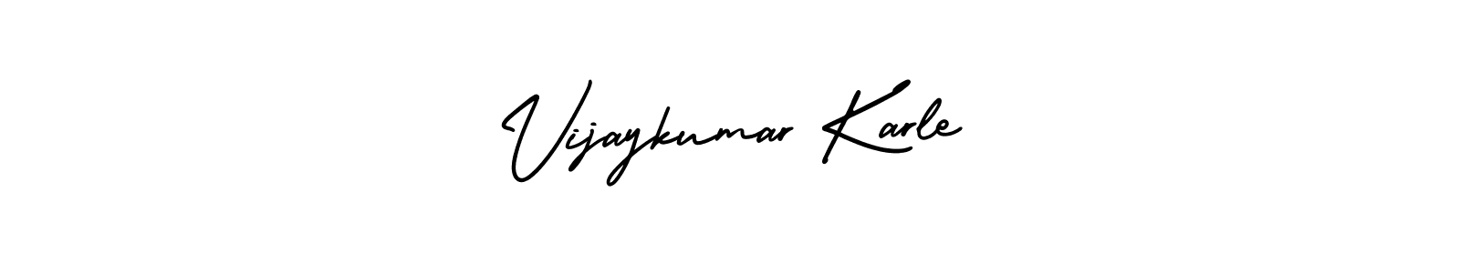 Also You can easily find your signature by using the search form. We will create Vijaykumar Karle name handwritten signature images for you free of cost using AmerikaSignatureDemo-Regular sign style. Vijaykumar Karle signature style 3 images and pictures png