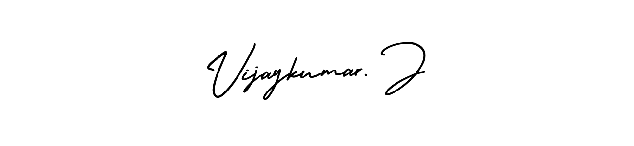 Vijaykumar. J stylish signature style. Best Handwritten Sign (AmerikaSignatureDemo-Regular) for my name. Handwritten Signature Collection Ideas for my name Vijaykumar. J. Vijaykumar. J signature style 3 images and pictures png