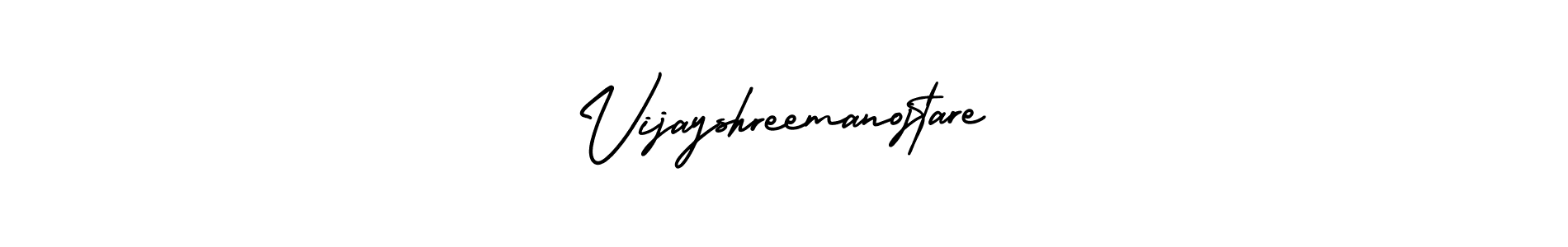 Also You can easily find your signature by using the search form. We will create Vijayshreemanojtare name handwritten signature images for you free of cost using AmerikaSignatureDemo-Regular sign style. Vijayshreemanojtare signature style 3 images and pictures png