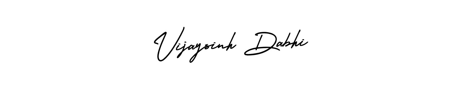 It looks lik you need a new signature style for name Vijaysinh Dabhi. Design unique handwritten (AmerikaSignatureDemo-Regular) signature with our free signature maker in just a few clicks. Vijaysinh Dabhi signature style 3 images and pictures png