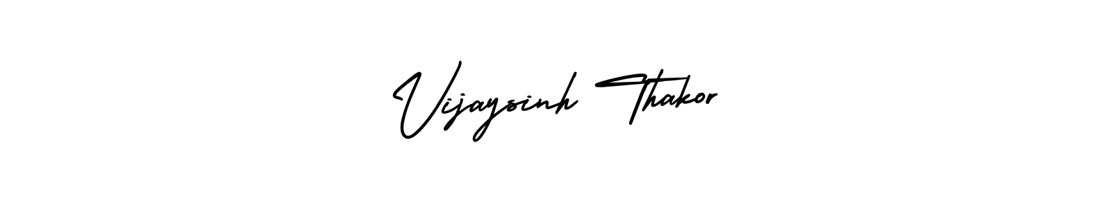 Make a beautiful signature design for name Vijaysinh Thakor. With this signature (AmerikaSignatureDemo-Regular) style, you can create a handwritten signature for free. Vijaysinh Thakor signature style 3 images and pictures png