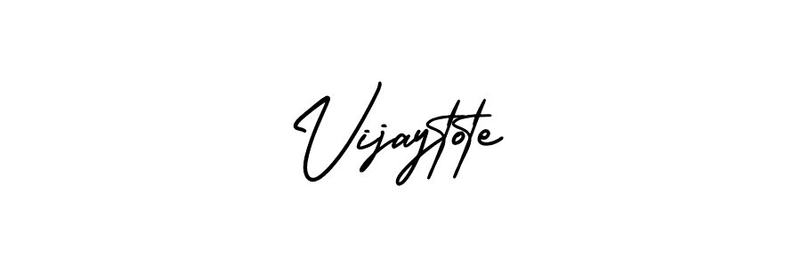 It looks lik you need a new signature style for name Vijaytote. Design unique handwritten (AmerikaSignatureDemo-Regular) signature with our free signature maker in just a few clicks. Vijaytote signature style 3 images and pictures png