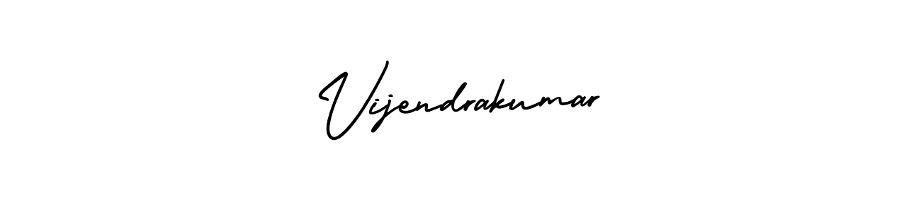 The best way (AmerikaSignatureDemo-Regular) to make a short signature is to pick only two or three words in your name. The name Vijendrakumar include a total of six letters. For converting this name. Vijendrakumar signature style 3 images and pictures png
