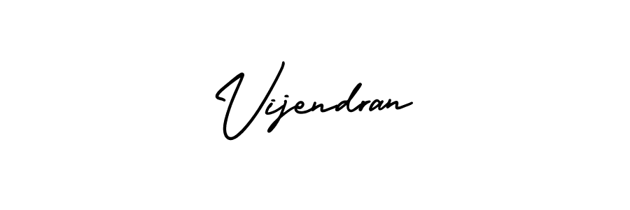 Make a beautiful signature design for name Vijendran. With this signature (AmerikaSignatureDemo-Regular) style, you can create a handwritten signature for free. Vijendran signature style 3 images and pictures png