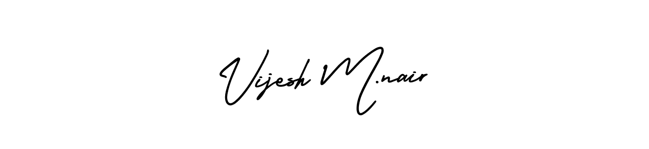 Design your own signature with our free online signature maker. With this signature software, you can create a handwritten (AmerikaSignatureDemo-Regular) signature for name Vijesh M.nair. Vijesh M.nair signature style 3 images and pictures png