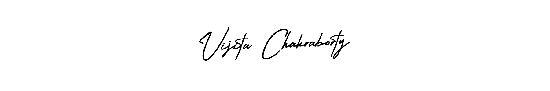 Create a beautiful signature design for name Vijita Chakraborty. With this signature (AmerikaSignatureDemo-Regular) fonts, you can make a handwritten signature for free. Vijita Chakraborty signature style 3 images and pictures png