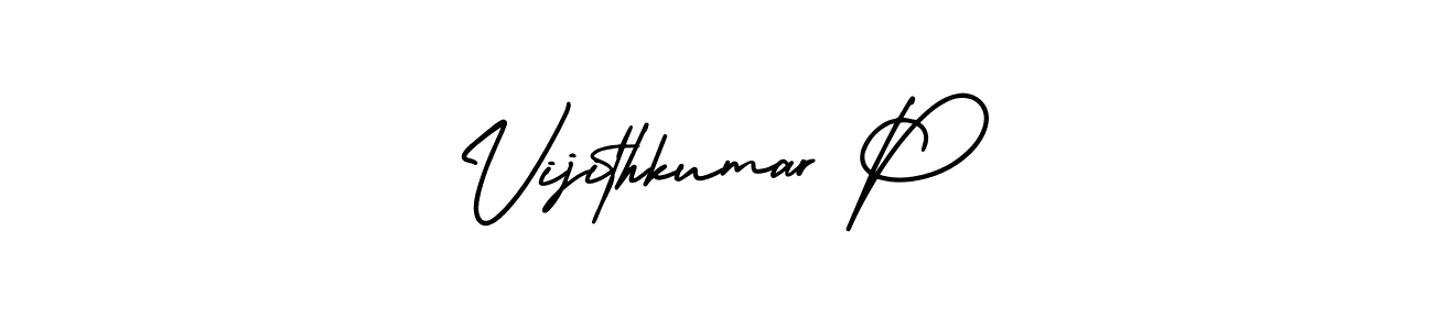 Make a beautiful signature design for name Vijithkumar P. Use this online signature maker to create a handwritten signature for free. Vijithkumar P signature style 3 images and pictures png