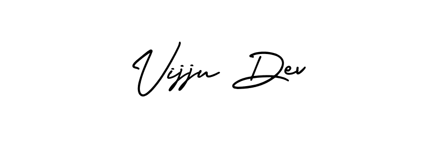 Create a beautiful signature design for name Vijju Dev. With this signature (AmerikaSignatureDemo-Regular) fonts, you can make a handwritten signature for free. Vijju Dev signature style 3 images and pictures png