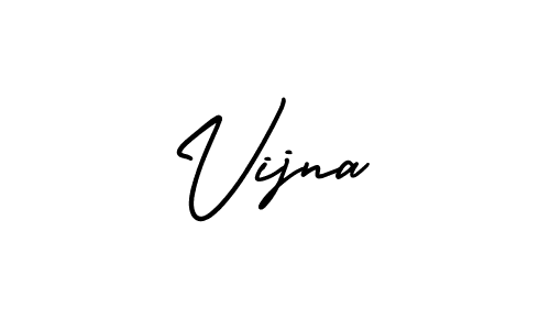 Vijna stylish signature style. Best Handwritten Sign (AmerikaSignatureDemo-Regular) for my name. Handwritten Signature Collection Ideas for my name Vijna. Vijna signature style 3 images and pictures png