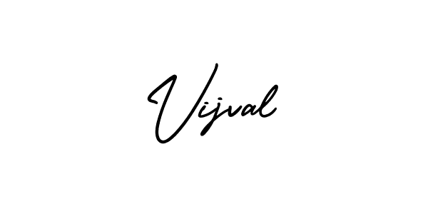 Use a signature maker to create a handwritten signature online. With this signature software, you can design (AmerikaSignatureDemo-Regular) your own signature for name Vijval. Vijval signature style 3 images and pictures png
