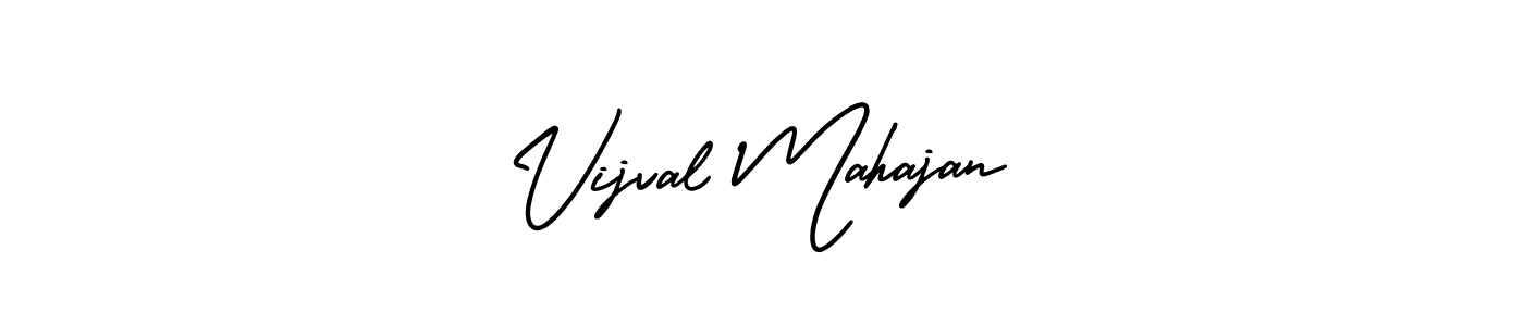 You should practise on your own different ways (AmerikaSignatureDemo-Regular) to write your name (Vijval Mahajan) in signature. don't let someone else do it for you. Vijval Mahajan signature style 3 images and pictures png