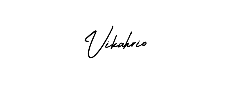 Best and Professional Signature Style for Vikahrio. AmerikaSignatureDemo-Regular Best Signature Style Collection. Vikahrio signature style 3 images and pictures png