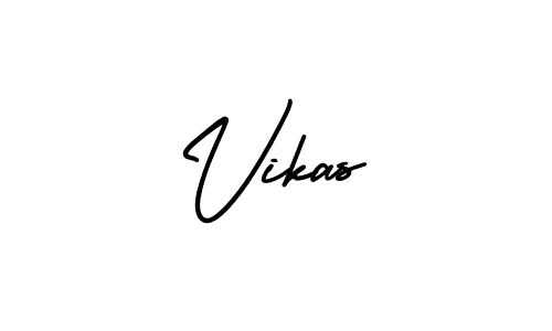 Use a signature maker to create a handwritten signature online. With this signature software, you can design (AmerikaSignatureDemo-Regular) your own signature for name Vikas. Vikas signature style 3 images and pictures png