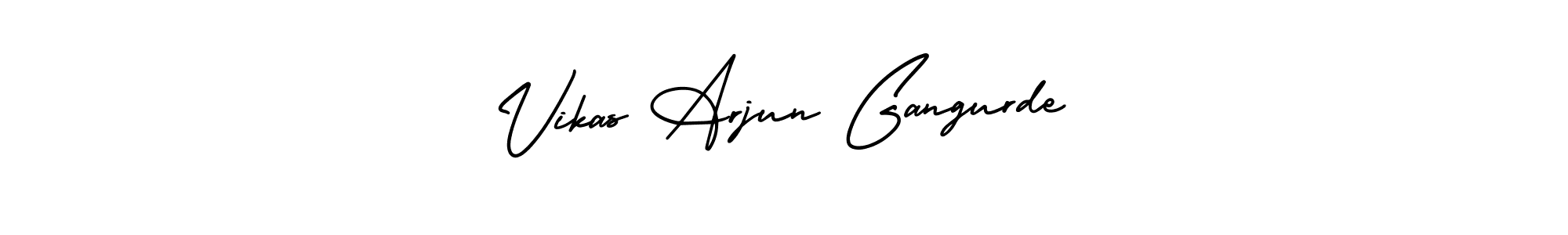Vikas Arjun Gangurde stylish signature style. Best Handwritten Sign (AmerikaSignatureDemo-Regular) for my name. Handwritten Signature Collection Ideas for my name Vikas Arjun Gangurde. Vikas Arjun Gangurde signature style 3 images and pictures png