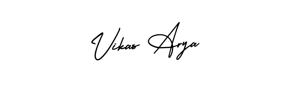 How to Draw Vikas Arya signature style? AmerikaSignatureDemo-Regular is a latest design signature styles for name Vikas Arya. Vikas Arya signature style 3 images and pictures png