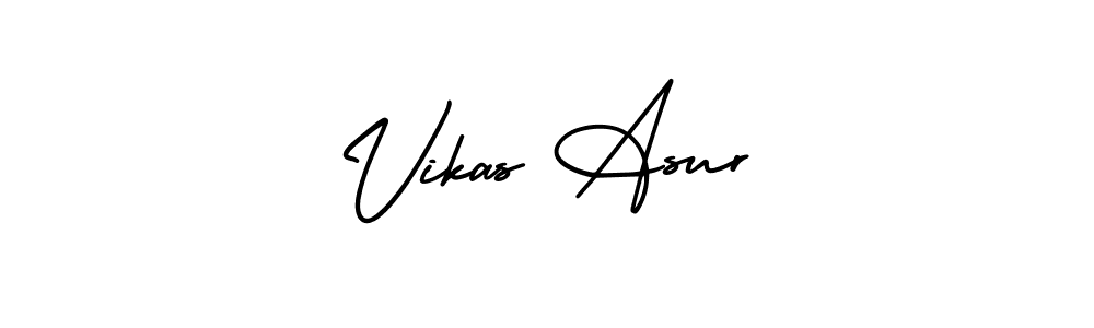 Make a beautiful signature design for name Vikas Asur. Use this online signature maker to create a handwritten signature for free. Vikas Asur signature style 3 images and pictures png