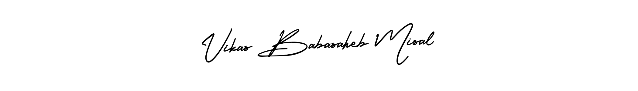 Make a beautiful signature design for name Vikas Babasaheb Misal. With this signature (AmerikaSignatureDemo-Regular) style, you can create a handwritten signature for free. Vikas Babasaheb Misal signature style 3 images and pictures png