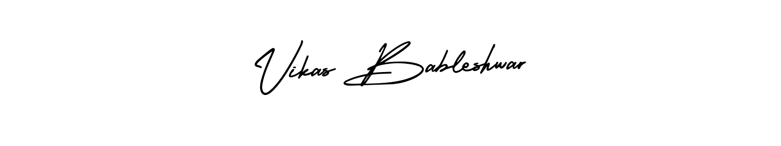 Also You can easily find your signature by using the search form. We will create Vikas Bableshwar name handwritten signature images for you free of cost using AmerikaSignatureDemo-Regular sign style. Vikas Bableshwar signature style 3 images and pictures png